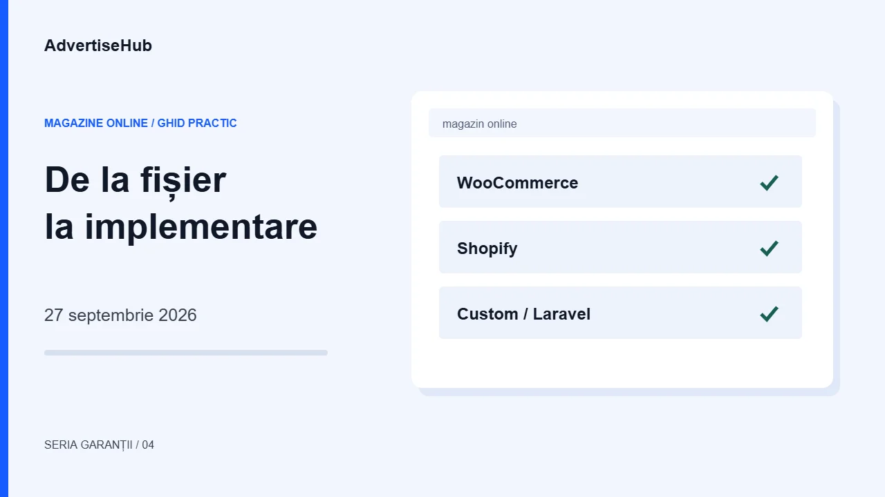 Cum implementezi notificarea armonizată în WooCommerce sau Shopify