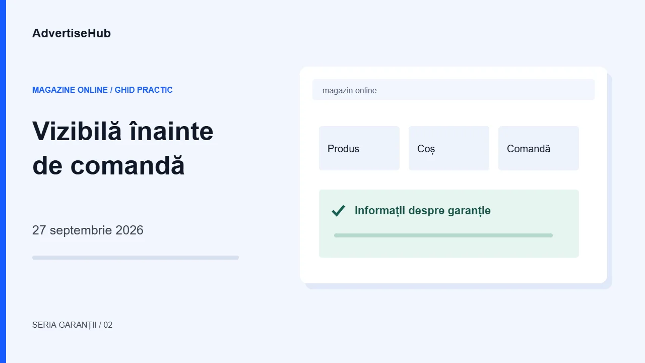 Unde se afișează notificarea armonizată într-un magazin online