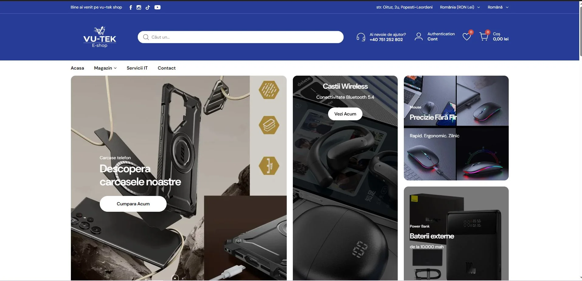 Eshop.vu-tek.ro — Retail tehnic