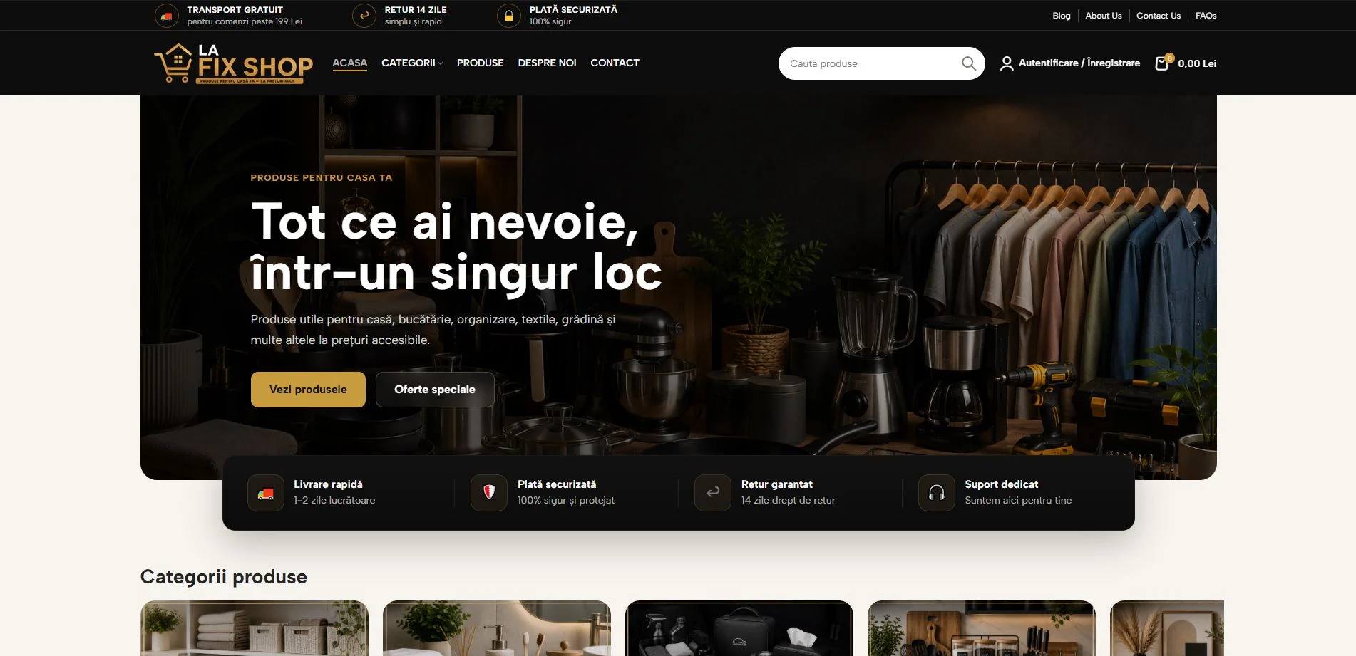 LaFixShop.ro — Retail online